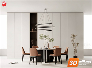 Dining Table Set Skp Files